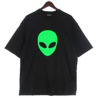 バレンシアガ(Balenciaga)のバレンシアガ 20SS エイリアン Tシャツ 半袖 ダメージ加工 ブラック XS(Tシャツ/カットソー(半袖/袖なし))