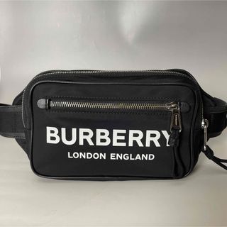 BURBERRY - BURBERRY 極美品 黒 ユニセックス ボディバッグ ウエスト バーバリー