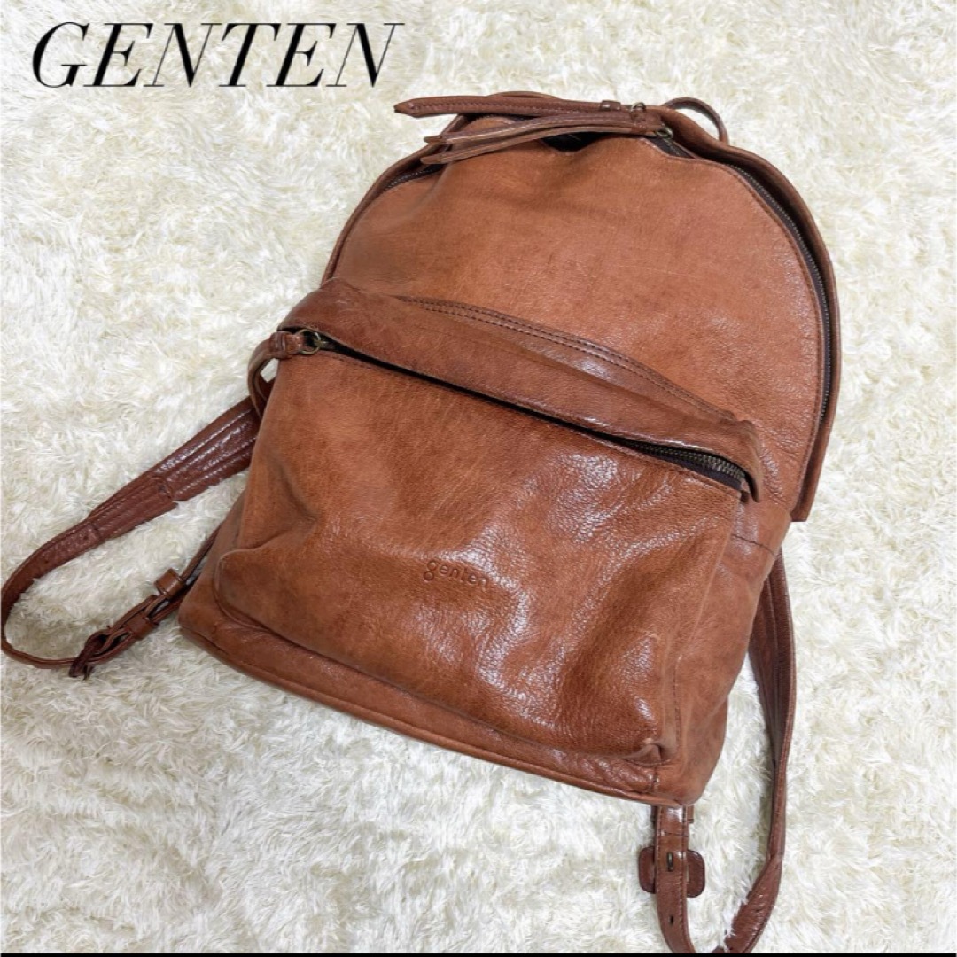 genten(ゲンテン)のGENTEN リュック ゴート ヌメ レザー バックパック 本革 レディースのバッグ(リュック/バックパック)の商品写真