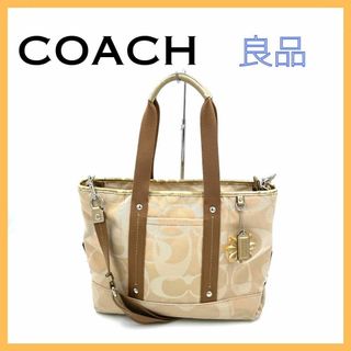 コーチ(COACH)のコーチ シグネチャーキャンバス 2way ショルダーバッグ トートバッグ(トートバッグ)