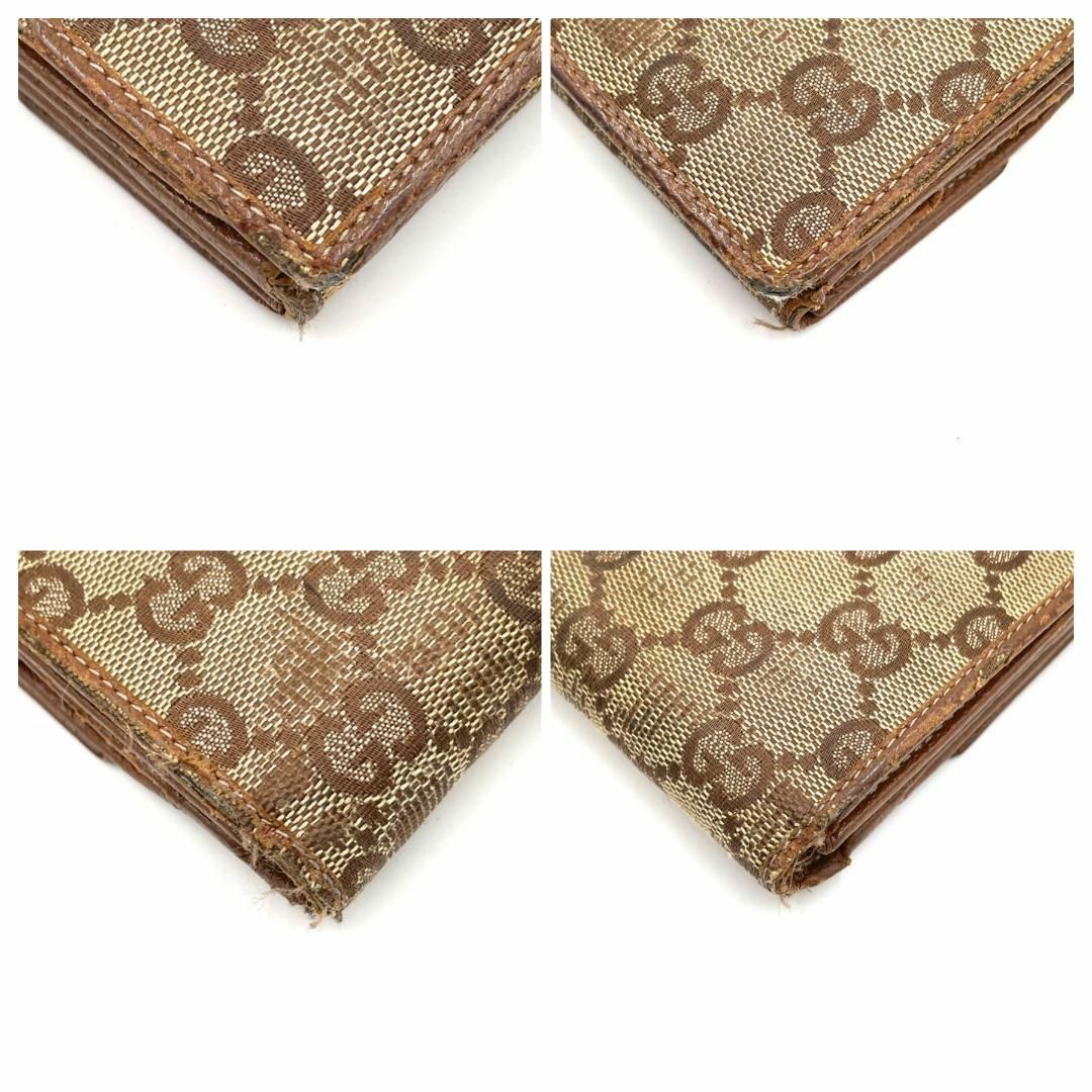 Gucci(グッチ)のグッチ GGパターン キャンバス ブラウン 長財布 レディース メンズ レザー レディースのファッション小物(財布)の商品写真