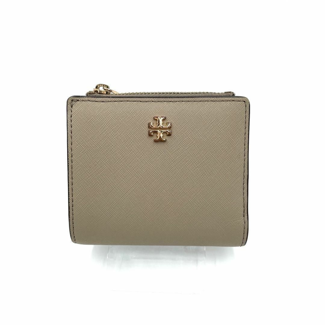 Tory Burch(トリーバーチ)のトリーバーチ PVC レザー 二つ折り財布 レディース 財布 ベージュ 美品 レディースのファッション小物(財布)の商品写真