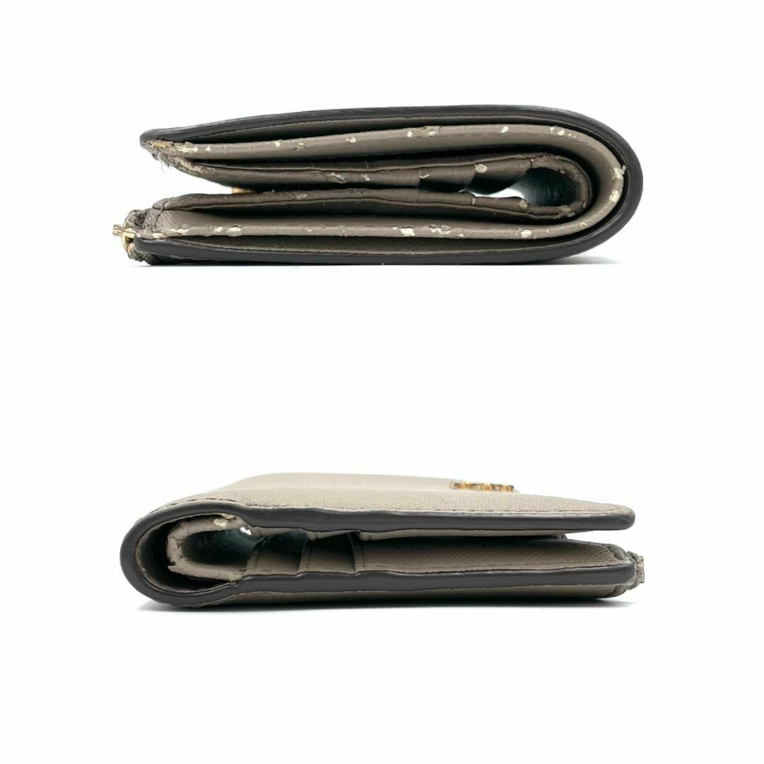 Tory Burch(トリーバーチ)のトリーバーチ PVC レザー 二つ折り財布 レディース 財布 ベージュ 美品 レディースのファッション小物(財布)の商品写真