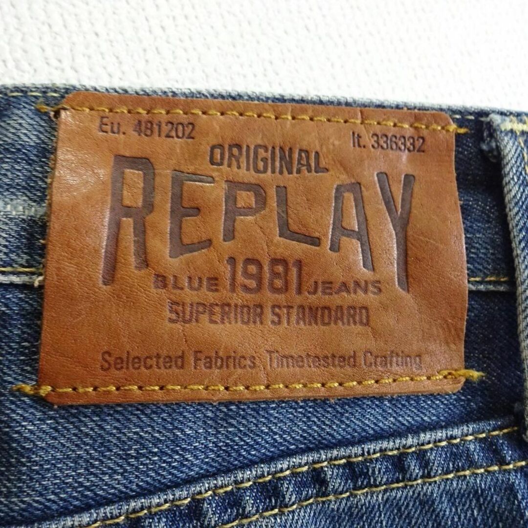 Replay(リプレイ)のリプレイ　JENNON　W82cm　スリムストレートデニム　藍青 メンズのパンツ(デニム/ジーンズ)の商品写真