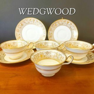 ウェッジウッド(WEDGWOOD)のウェッジウッド コロンビア ゴールド フロレンティーン カップ＆ソーサー 廃盤品(食器)