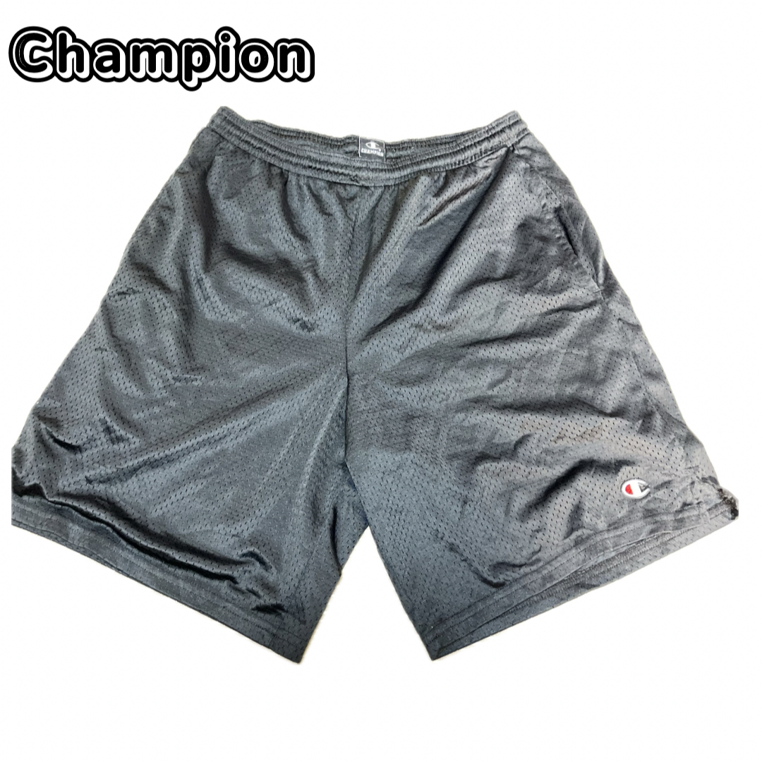 Champion(チャンピオン)のチャンピオン　ハーフパンツ　スポーツ　M　ブラック　w36 メンズのパンツ(ショートパンツ)の商品写真