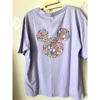 新品タグ付き レディース ディズニー ミッキー Tシャツ パープル(Tシャツ(半袖/袖なし))