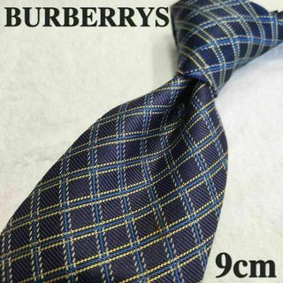 バーバリー(BURBERRY)の【BURBERRYS】バーバリーズ　ネクタイ　メンズ　紺　チェック(ネクタイ)