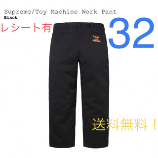 シュプリーム(Supreme)のsupreme Toy Machine Work Pant Black 32(ワークパンツ/カーゴパンツ)