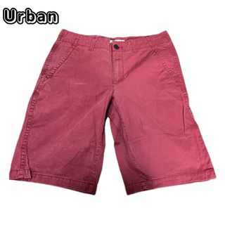 アーバンアウトフィッターズ(Urban Outfitters)のアーバン　カーゴパンツ　ハーフパンツ　w43 レッド(ショートパンツ)