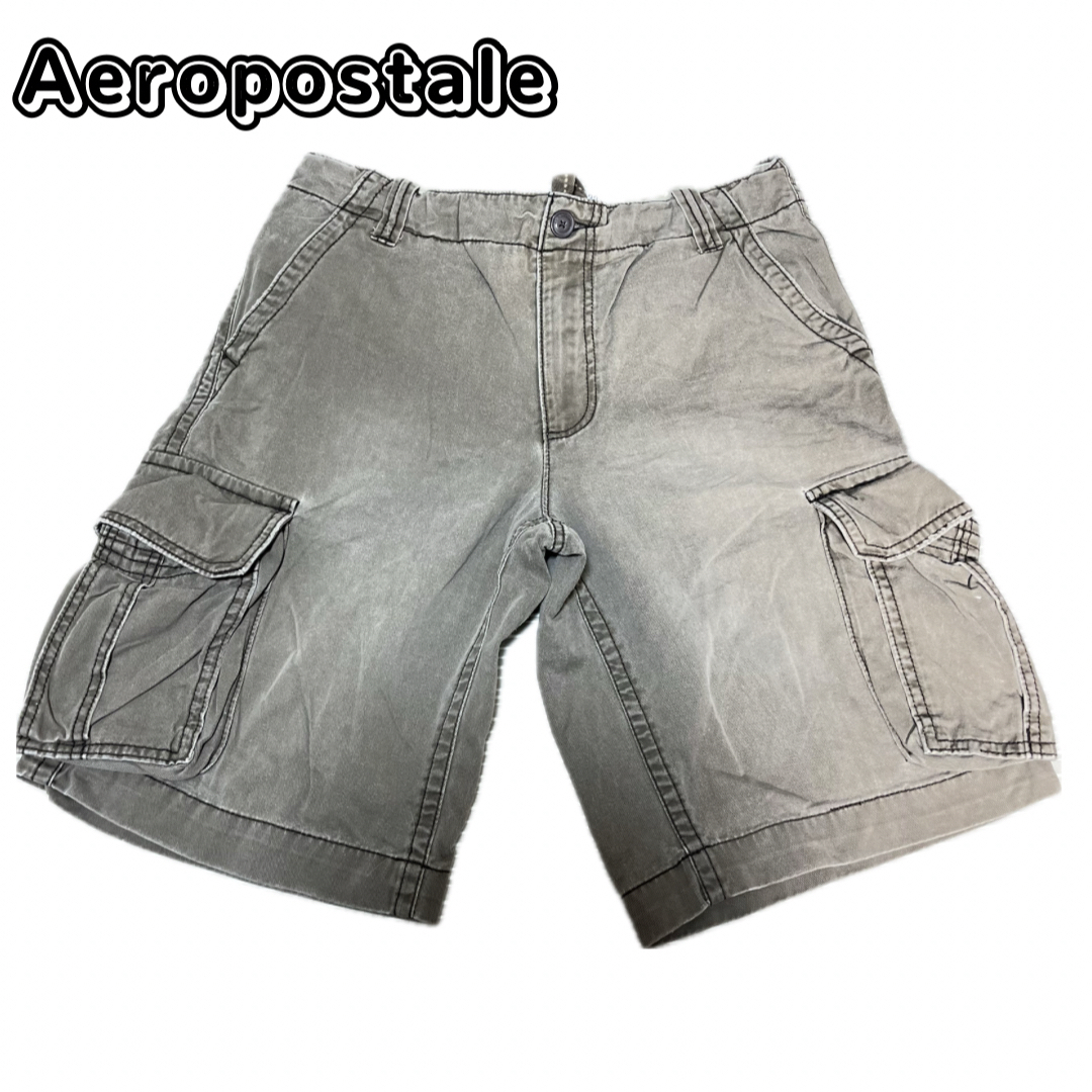 AEROPOSTALE(エアロポステール)のエアロポステール　カーゴパンツ　ショートパンツ　w43 グレー メンズのパンツ(ショートパンツ)の商品写真