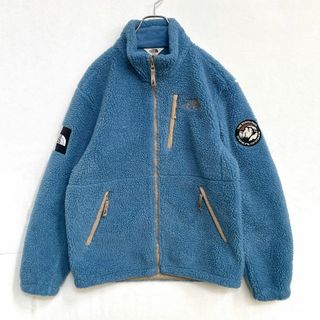 ザノースフェイス(THE NORTH FACE)のレア　THE NORTH FACE　韓国限定　リモフリースジャケット　ブルー　M(ブルゾン)