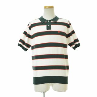 【BOTT】23SS Border Knit Polo半袖ニット(ニット/セーター)