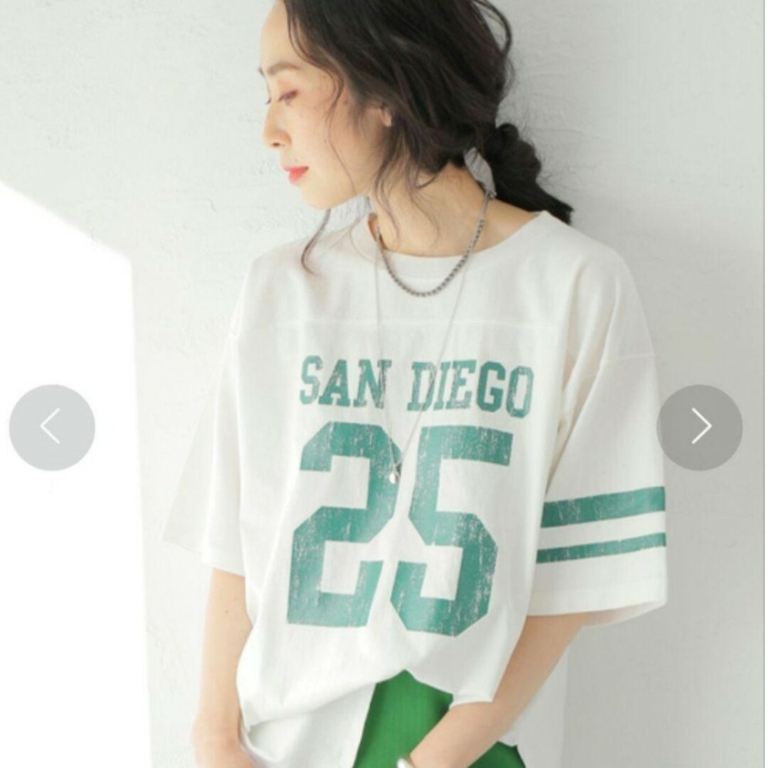 JOURNAL STANDARD(ジャーナルスタンダード)のJOURNAL STANDARD  フットボールT NO25 レディースのトップス(Tシャツ(長袖/七分))の商品写真