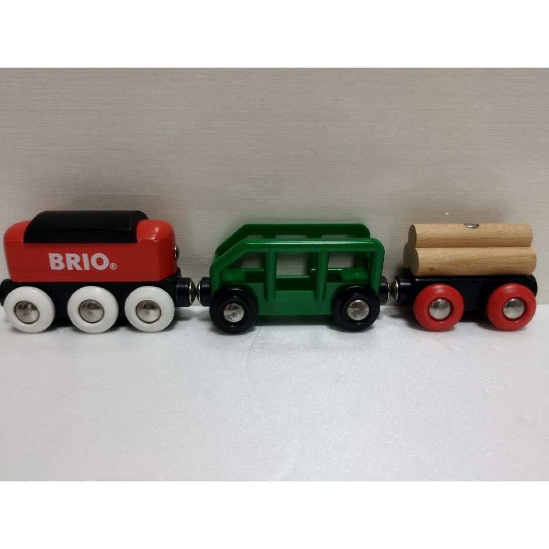 BRIO(ブリオ)のブリオ BRIO WORLD 積み上げサポート アクショントンネル 貨車 クレー キッズ/ベビー/マタニティのおもちゃ(電車のおもちゃ/車)の商品写真