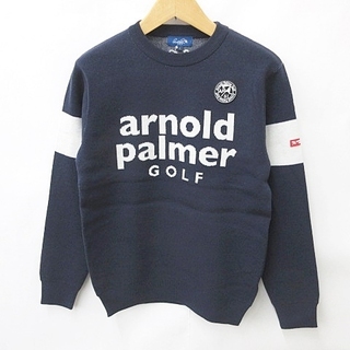 アーノルドパーマー(Arnold Palmer)のアーノルドパーマー ゴルフ ニット セーター 紺 白 ネイビー ホワイト L(ウエア)