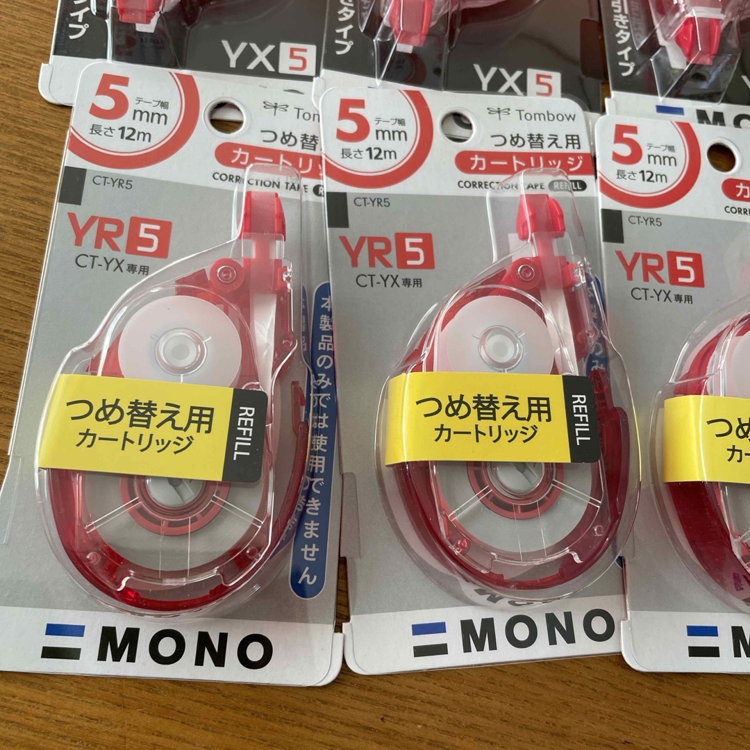 トンボ鉛筆(トンボエンピツ)のMONO 修正テープ YX5 セット インテリア/住まい/日用品の文房具(消しゴム/修正テープ)の商品写真