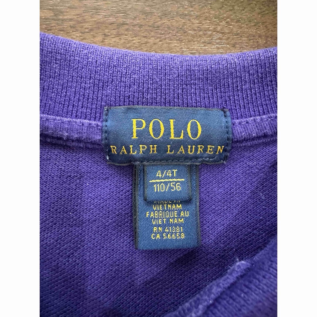 POLO RALPH LAUREN(ポロラルフローレン)のポロ　ラルフローレン　ポロシャツ　110 キッズ/ベビー/マタニティのキッズ服男の子用(90cm~)(Tシャツ/カットソー)の商品写真