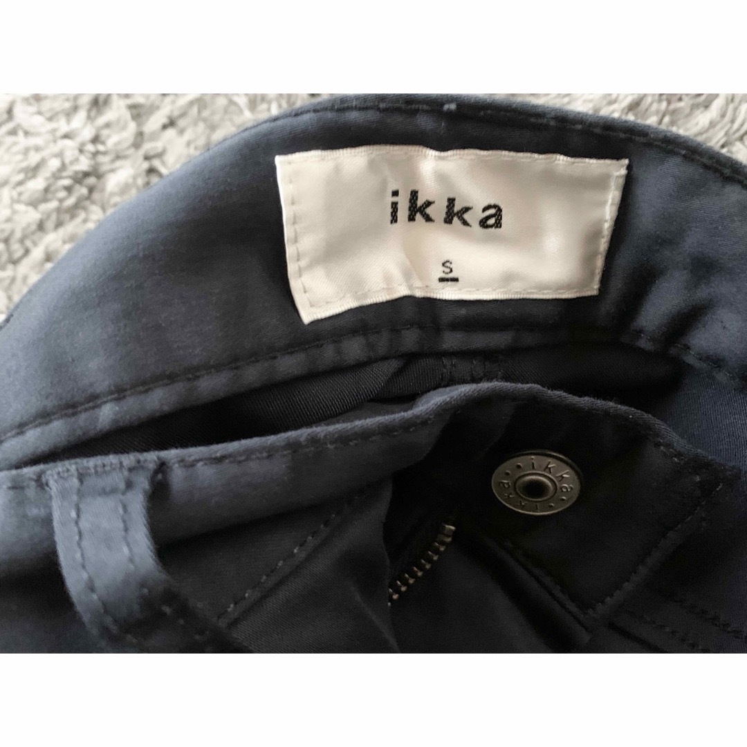 ikka(イッカ)のikka イッカ ブラック 黒 シンプルズボン Sサイズ メンズのパンツ(その他)の商品写真