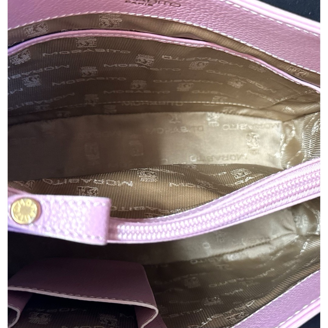 MORABITO(モラビト)の【未使用級】MORABITO ベビーピンク レザー ゴールド金具 ハンドバッグ レディースのバッグ(ハンドバッグ)の商品写真