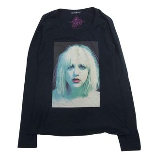 ヒステリックグラマー(HYSTERIC GLAMOUR)のHYSTERIC GLAMOUR ヒステリックグラマー 0143CL12 COURTNEY コートニーラブ ガールプリント ロング 長袖 Tシャツ ブラック系 F【中古】(カットソー(長袖/七分))