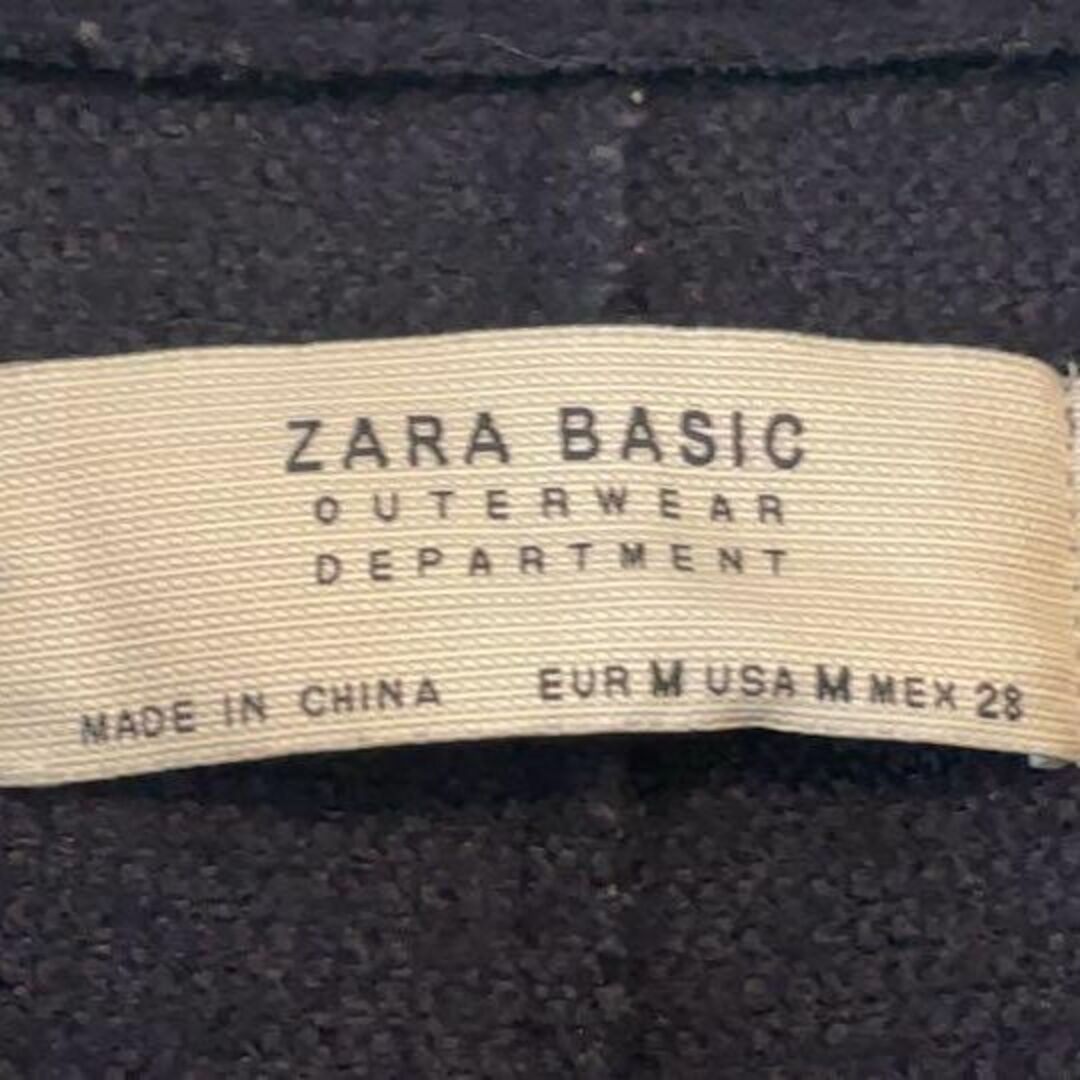 ZARA(ザラ)のZARA BASIC ザラ ベーシック チェスター コート サイズM ネイビー レディースのジャケット/アウター(チェスターコート)の商品写真