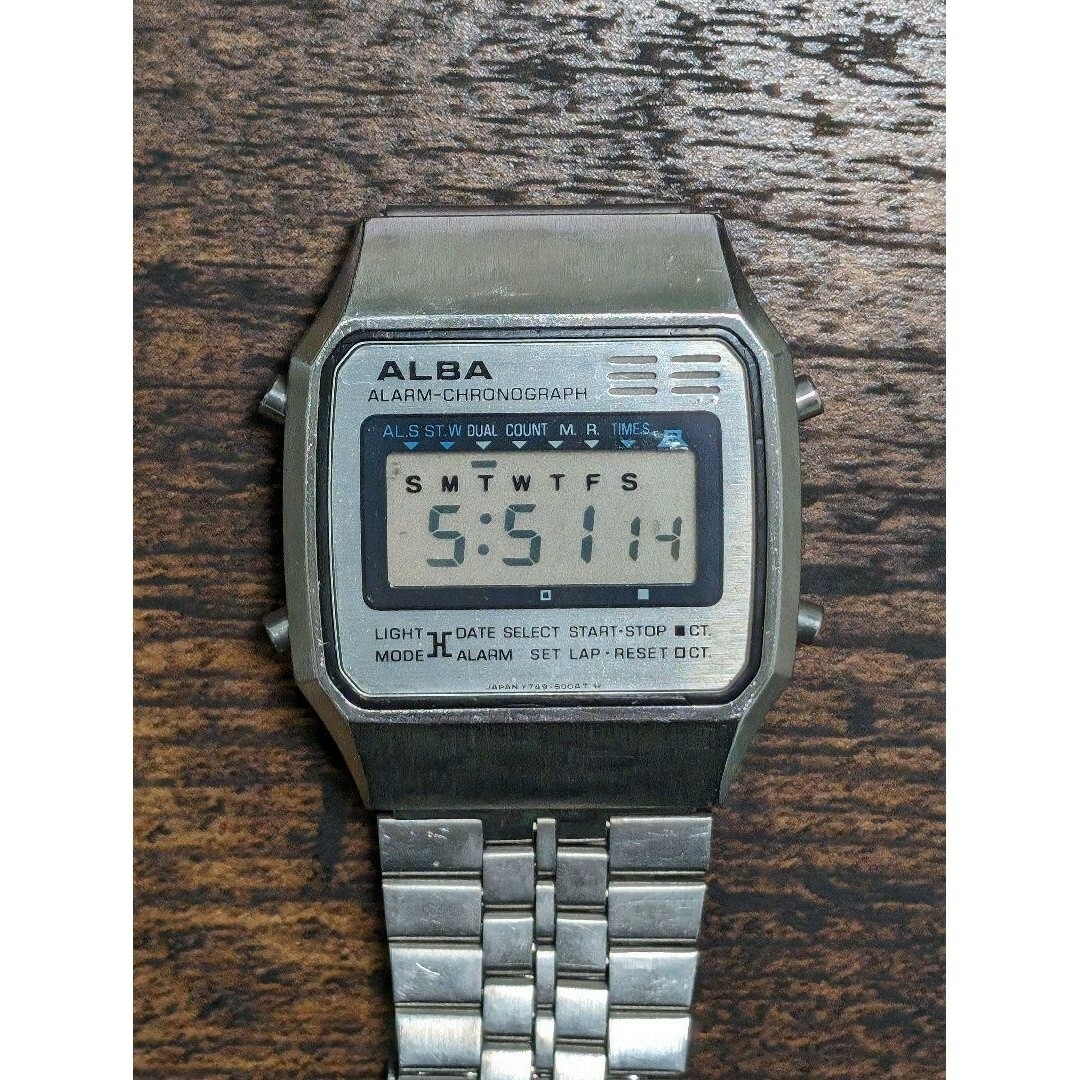 SEIKO - SEIKO ALBA Y749-5000 デジタル アラームクロノグラフの SEIKO - SEIKO ALBA Y749-5000 デジタル アラームクロノグラフの