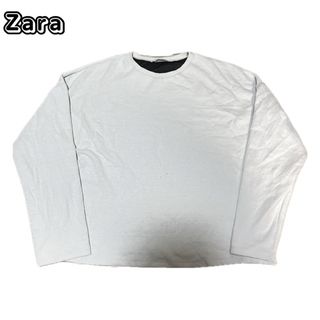 ザラ(ZARA)のZara スウェット　ホワイト　L(スウェット)