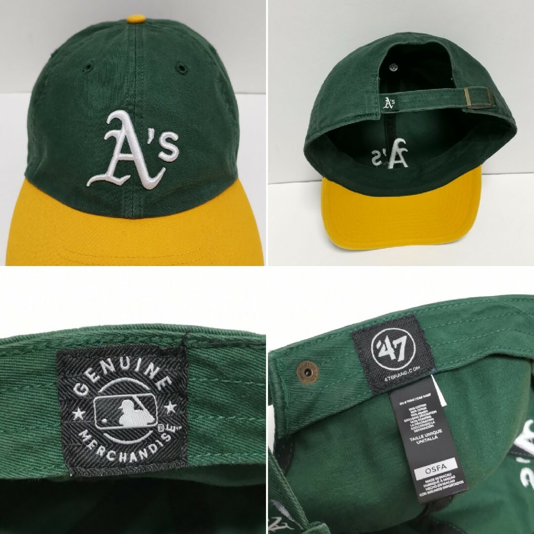 47 Brand(フォーティセブン)のATHLETICS アスレチックス CAP 47BRAND キャップ MLB メンズの帽子(キャップ)の商品写真