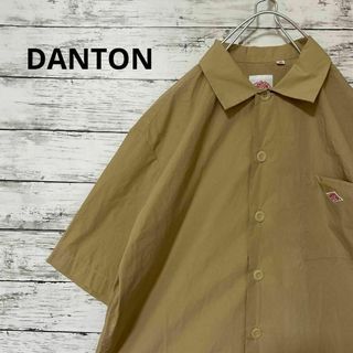 ダントン(DANTON)のDANTON 半袖シャツ コットンポプリン ワッペンロゴ ワークシャツ 定番(シャツ)