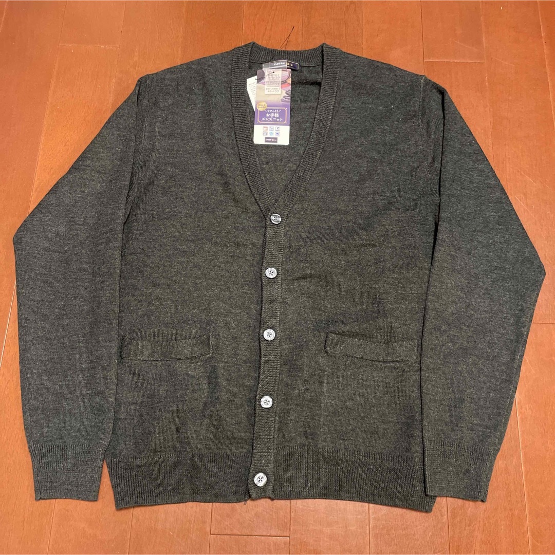 CLOSSI Biz メンズ カーディガン LLサイズ チャコール 新品未使用 | フリマアプリ ラクマ