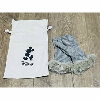 Disney - Disney巾着付き　手首あったか！リブ編み手袋🧤