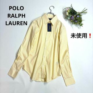 ポロラルフローレン(POLO RALPH LAUREN)の未使用❗️ポロラルフローレン　ストライプ　長袖シャツ　イエロー　サイズ0(シャツ/ブラウス(長袖/七分))