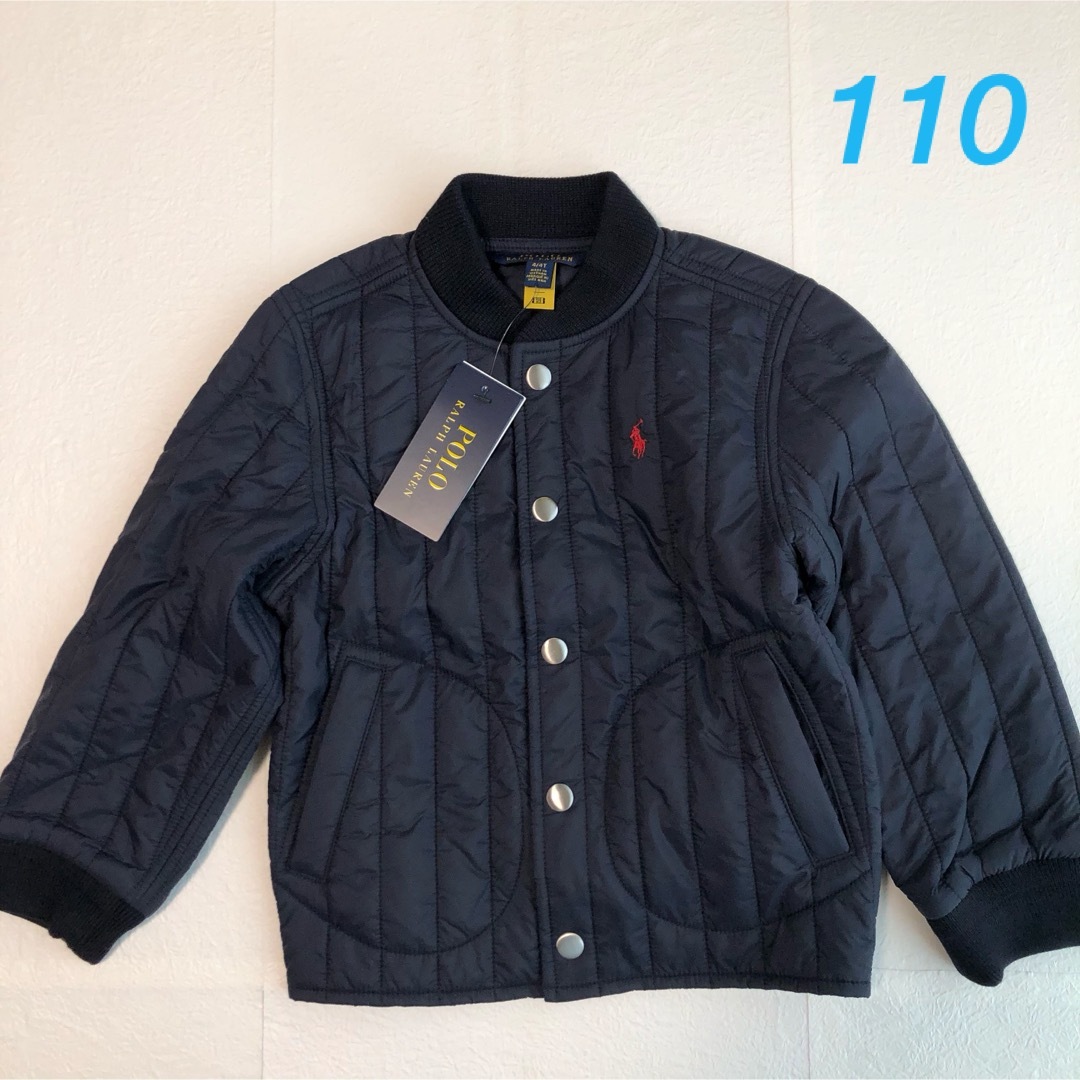 POLO RALPH LAUREN(ポロラルフローレン)のラスト1点◆ラルフローレン ウォーターリペラントベースボールジャケット  110 キッズ/ベビー/マタニティのキッズ服男の子用(90cm~)(ジャケット/上着)の商品写真