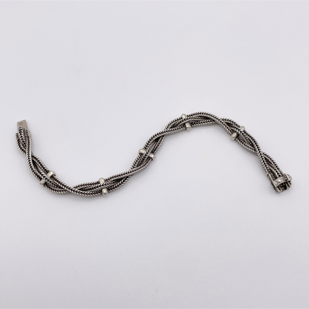 Hermes(エルメス)のVintage HERMES Bracelet ロープ シルバー ブレスレット メンズのアクセサリー(ブレスレット)の商品写真