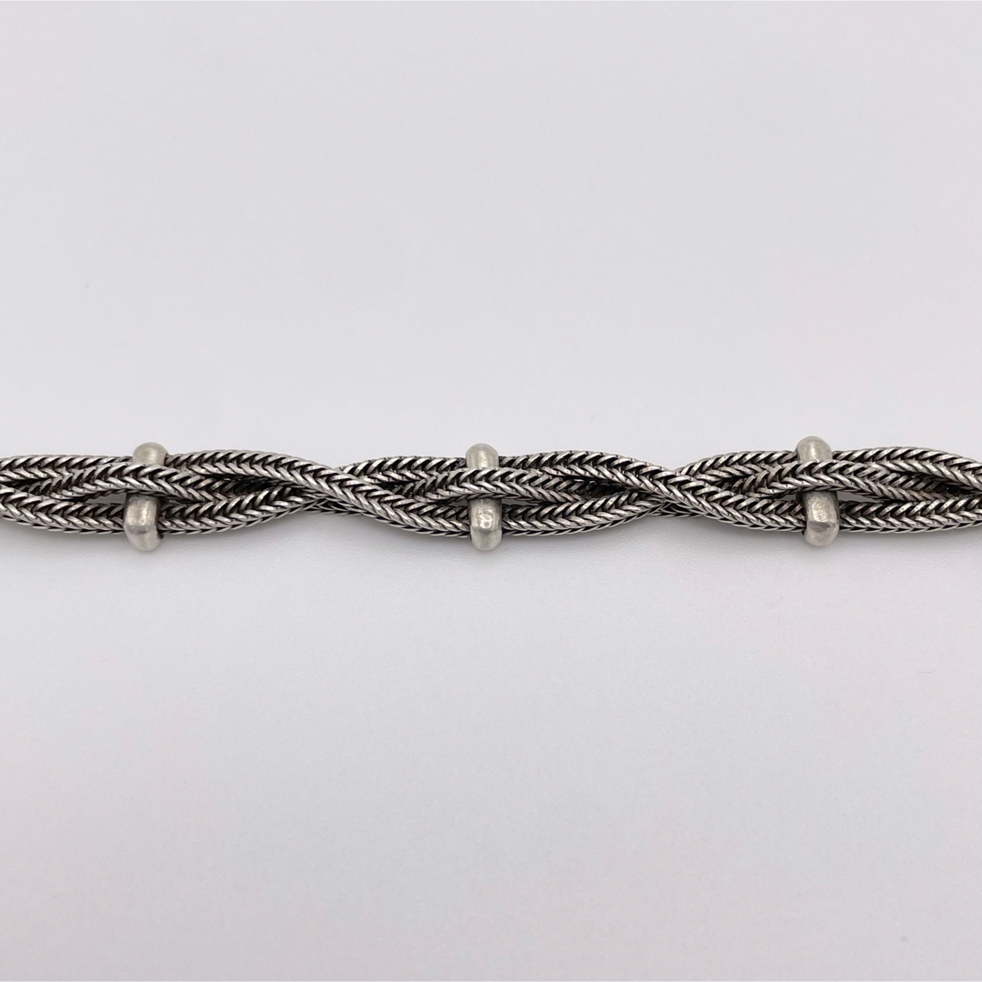 Hermes(エルメス)のVintage HERMES Bracelet ロープ シルバー ブレスレット メンズのアクセサリー(ブレスレット)の商品写真