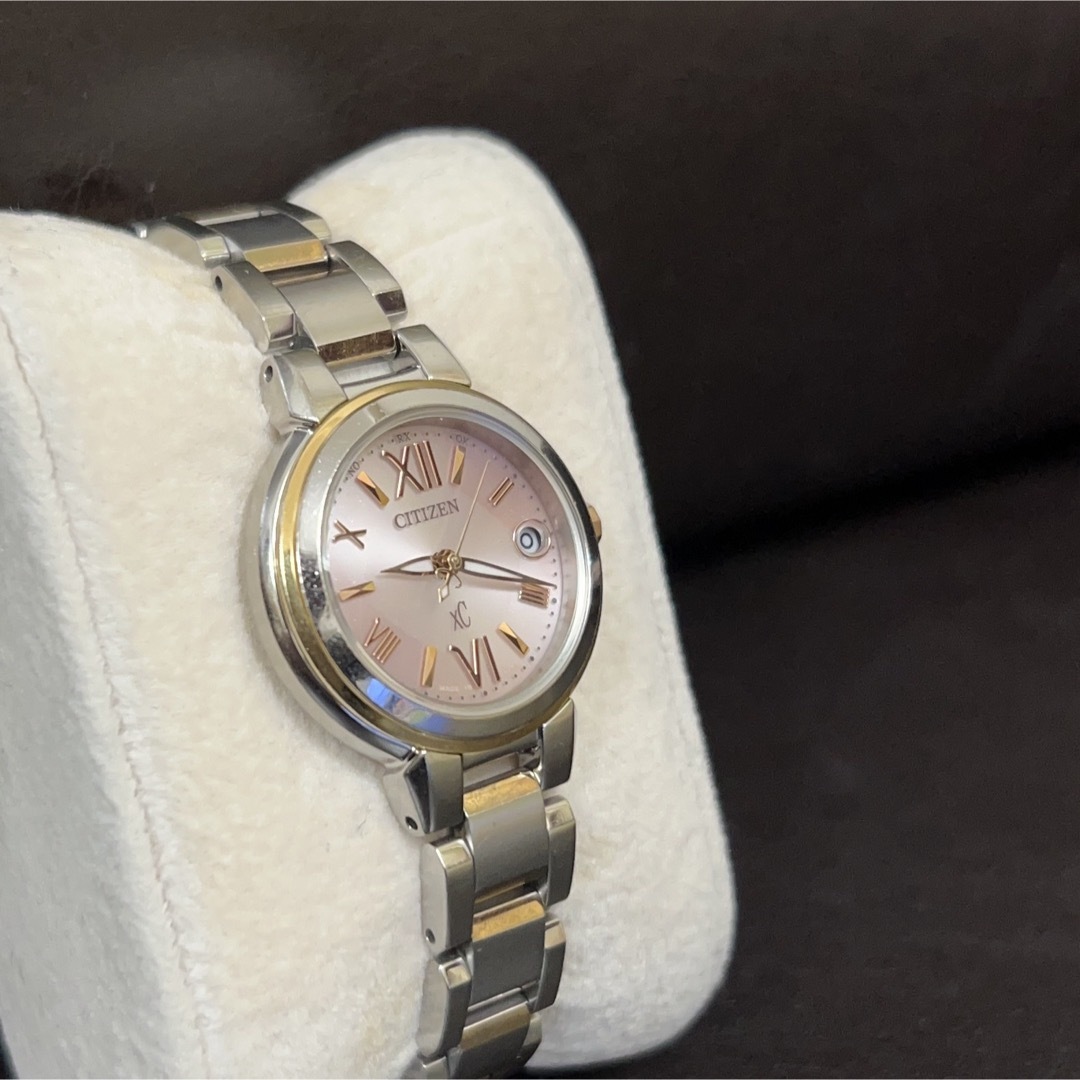 CITIZEN(シチズン)の美品 シチズン クロスシー xC 電波ソーラー ピンク レディース レディースのファッション小物(腕時計)の商品写真