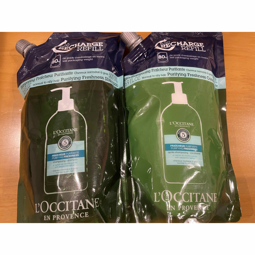 L'OCCITANE(ロクシタン)の★定価以下★新品未使用 ロクシタン ファイブハーブス ピュアフレッシュネス 2コ コスメ/美容のヘアケア/スタイリング(シャンプー/コンディショナーセット)の商品写真