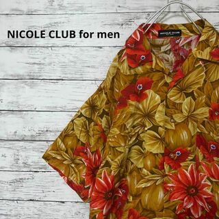 ニコルクラブフォーメン(NICOLE CLUB FOR MEN)の90s NICOLE CLUB for men アロハシャツ オープンカラー(シャツ)