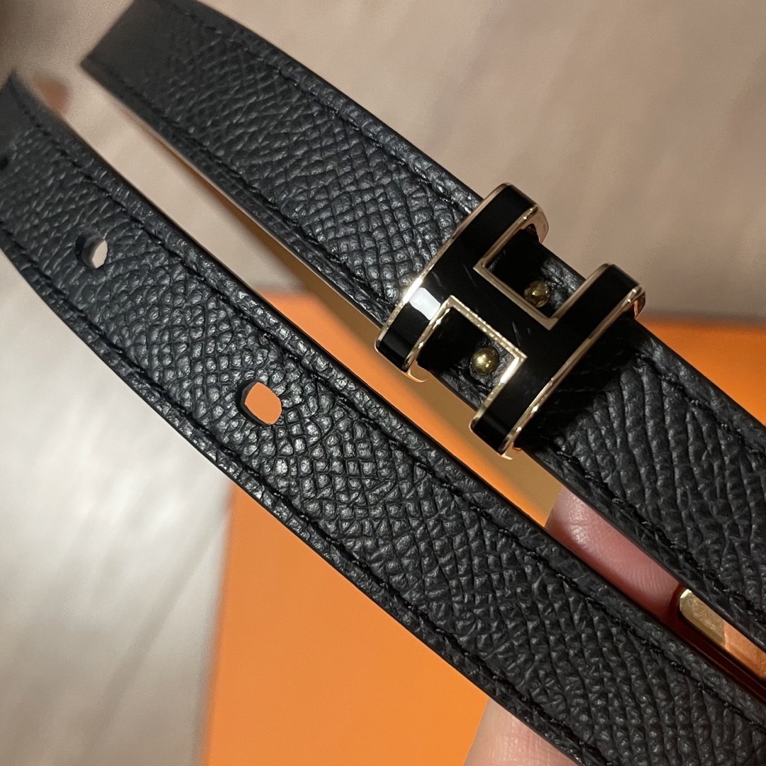 Hermes(エルメス)の美品　エルメス　ベルト 《ポップH》 15 ブラック レディースのファッション小物(ベルト)の商品写真