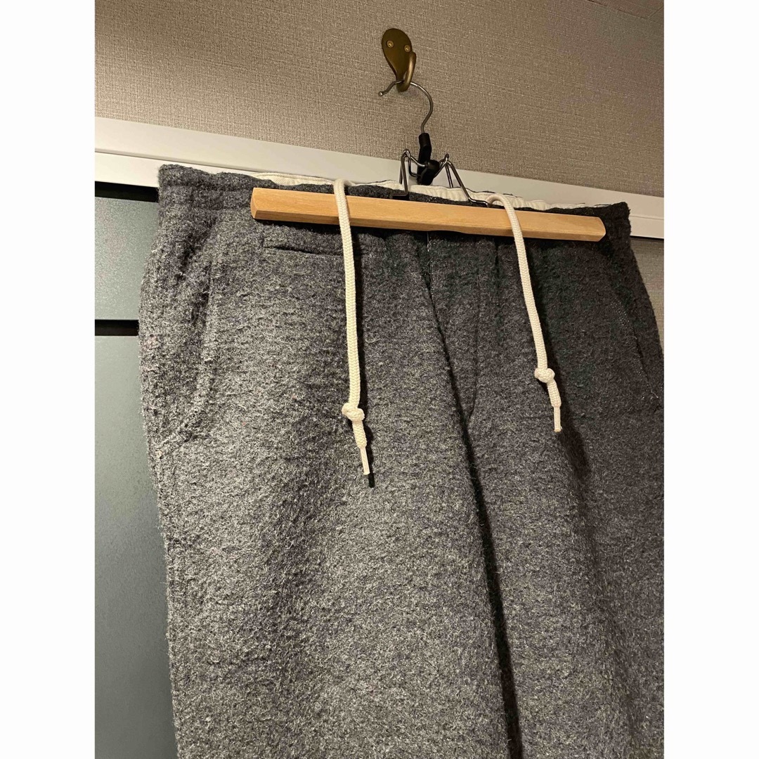 BEAMS(ビームス)のサイズ1 Sanca Wool / Sweat Pants ウールイージーパンツ メンズのパンツ(ワークパンツ/カーゴパンツ)の商品写真