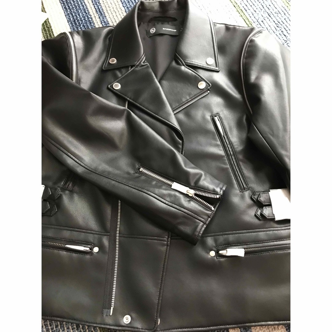 GU(ジーユー)のGU アンダーカバー　コラボ　ライダース　S 新品タグ付き メンズのジャケット/アウター(ライダースジャケット)の商品写真