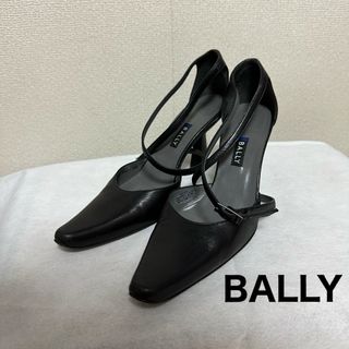 バリー(Bally)のBALLY　バリー　パンプス　ヒール　サンダル　ストラップ　黒　本革　エレガンス(ハイヒール/パンプス)