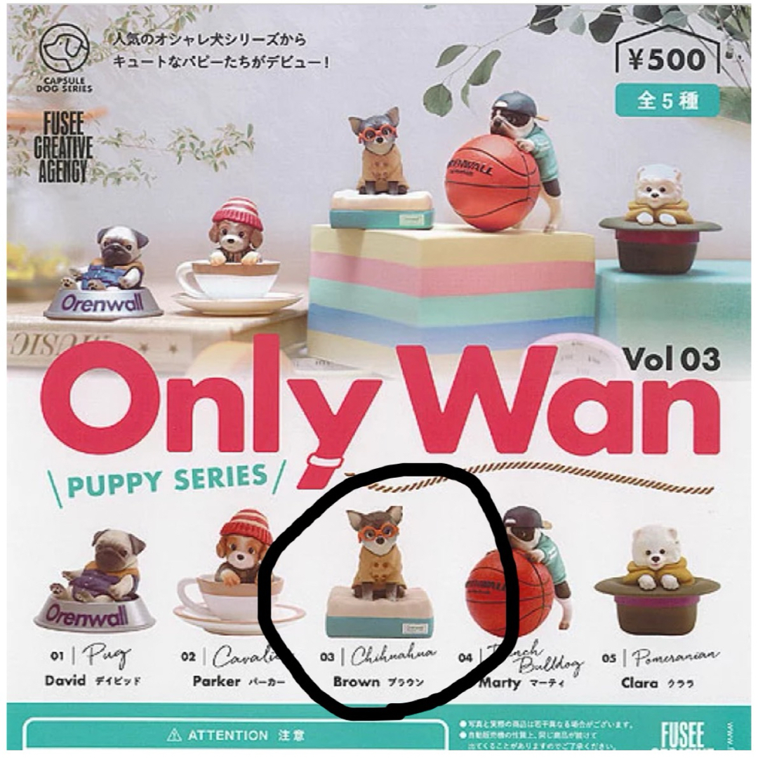 Only Wan オンリーワン　ガチャ　チワワ エンタメ/ホビーのフィギュア(その他)の商品写真