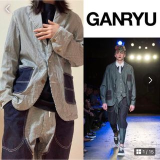 COMME des GARCONS - ガンリュウ コムデギャルソン ヒッコリーデニム セットアップ