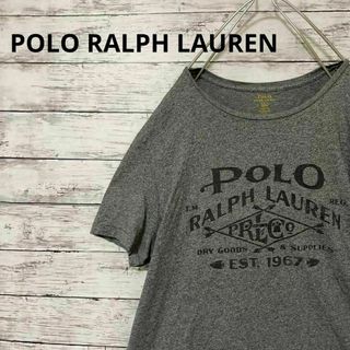 ポロラルフローレン(POLO RALPH LAUREN)のPOLO RALPH LAUREN Tシャツ プリント アメカジ グレー 古着(Tシャツ/カットソー(半袖/袖なし))