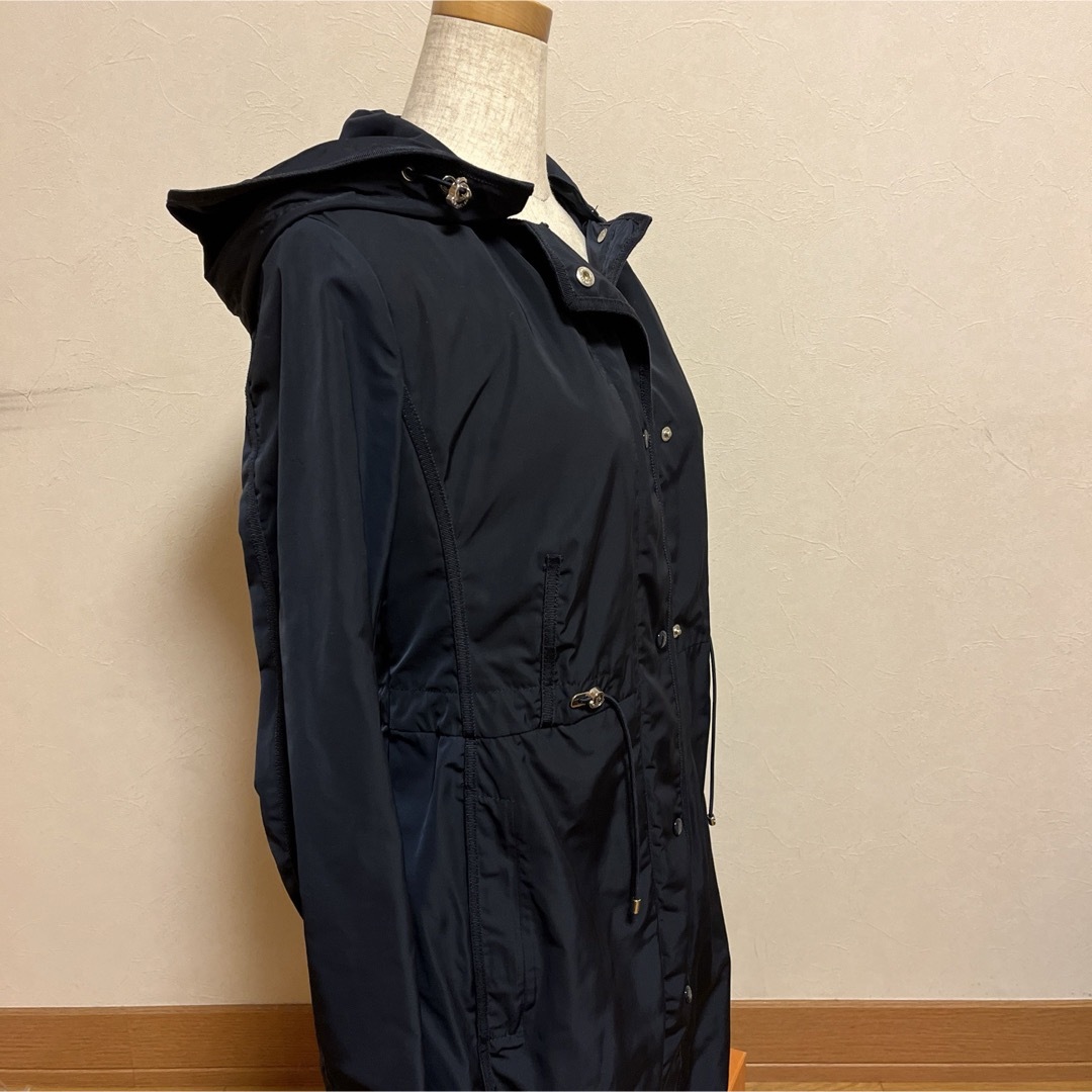 MONCLER(モンクレール)の美品 モンクレール　アンテミス スプリングコート　ネイビー0 MONCLER  レディースのジャケット/アウター(スプリングコート)の商品写真