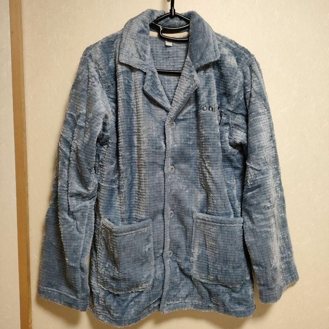 UNIMA メンズ　パジャマ　部屋着　M 　ブルー　ふわふわ　上下セット メンズのメンズ その他(その他)の商品写真