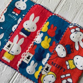 ミッフィー(miffy)の【4種】ミッフィー　ふわふわハンカチーフ(ハンカチ)