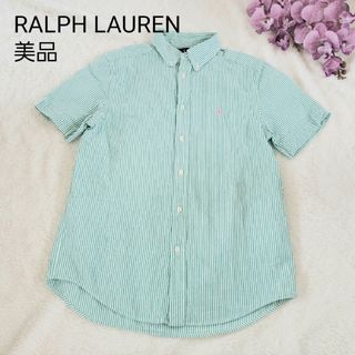 ラルフローレン(Ralph Lauren)のRALPH LAURENストライプシャツ Lサイズ(シャツ/ブラウス(半袖/袖なし))